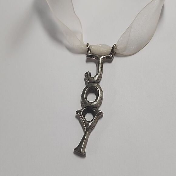 Joy Holiday Charm Ornament Pendant Christmas - Picture 2 of 4